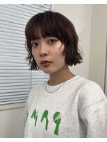 ガーランドギンザ(Garland Ginza)&nbsp;ボブパーマ　ミニボブ　ワインレッド