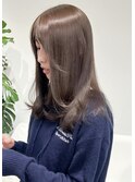 美髪レイヤーカット/顔まわりレイヤー/ストレートロングレイヤー