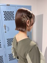 キュエム(Cuem)&nbsp;【Cuem 諏訪】お呼ばれセット ボブヘアアレンジ ヘアセット