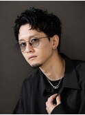 スパイキーショート×ルーズショート×ピンパーマ×men's
