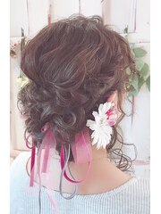 結婚式・パーティアレンジ・ヘアセット