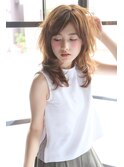 ハイレイヤー小顔セミディ