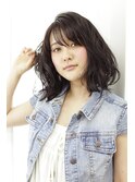 ☆大人可愛いゆるカール☆グレイカラー×美髪セミディ