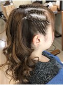 サマーアムロちゃんコーンロウアレンジ【ヘアアレンジ　立川】