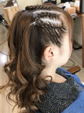 ロカット サロン(Roquat Salon) サマーアムロちゃんコーンロウアレンジ【ヘアアレンジ　立川】