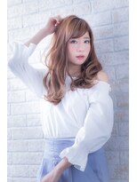 ヘアーアートシフォン 池袋西口店(Hair art chiffon)&nbsp;ミニマムボブモードジグザグバング3Dカラーノットヘアブルージュ