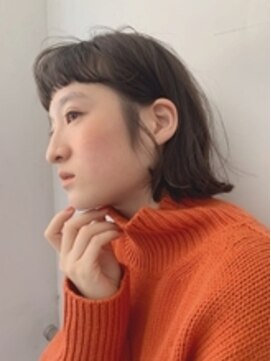 ソイ コンク 下北沢(soi conc) ショートバングのぶつ切りボブ