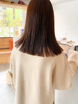 ナロー(NALLOW Bead's) *酸性ストレート×セミロング*チョコブラウン*