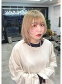ブロンド__マッシュウルフ|10代20代30代金沢