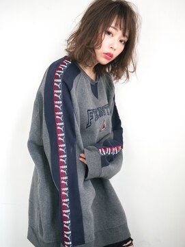 クー  戸越銀座(QOO) 切りっぱなしSバング×レトロカール☆甘辛MIXミディ