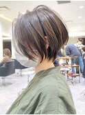 30代40代50代・大人ショートボブ・白髪ぼかし・小顔カットBISA