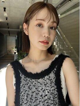 アンガーデン(Une GARDEN) シースルーバング×マチルダボブ　シースルー前髪/リタッチ