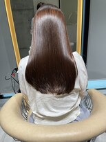 ロンドメリア 天神大名店(Lond Melia)&nbsp;★斜めバングミディアムヘアグレージュカラーシルキーベージュ★