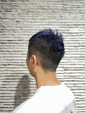 ビス リアン 川口店(Vis lien) メンズダブルカラー　サファイアブルー