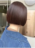 レッドブラウン×ミニボブ