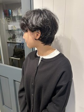 レトン 銀座(leton) マッシュショート/ショートパーマ/黒髪/似合わせカット