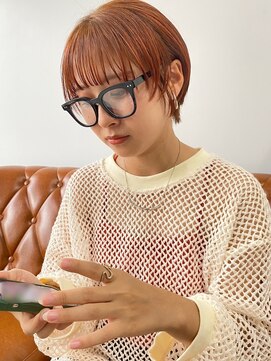 ナンバーフォーナチュラル(NO4 natural) 暖色系オレンジオシャレハイトーンショート