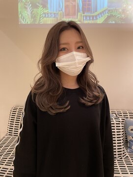 オーガニックエコ 川越(organic+eco) 大人かわいいロングレイヤー×ベージュカラー