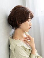 フレーム 博多店(FRAME)&nbsp;顔周りレイヤーショート×ブリーチ無し透明感ナチュラルベージュ