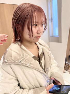 ラミエ バイ メルト 吉祥寺(lamie by melt) *滝田*ケアブリーチ外はねボブチェリーレッドワインレッド吉祥寺