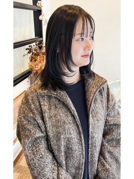 ビレップ(BIL'EP) 暗髪顔周りレイヤー