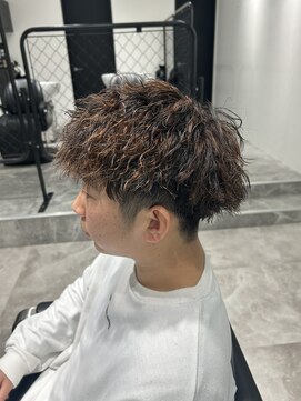 ジェントル(GENTLE) ブラウンメッシュツイスパ