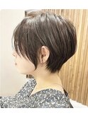 耳掛けが可愛いショートボブ【桃山台/南千里/服部緑地】