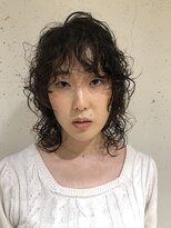 アカラ(acala)&nbsp;ウルフ×エッジパーマ【イルミナカラー/縮毛矯正/髪質改善】