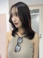 アール 横浜(R)&nbsp;【MOMO】韓国レイヤーカット/ショコラブラウン/髪質改善