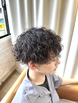 ネオリーブサイン 大森店(Neolive sign) メンズマッシュスタイル×波巻きパーマ 大森