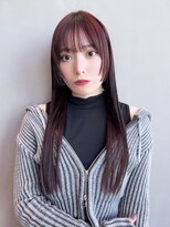 アイティー バイ アルバム 中野店(IT by ALBUM)&nbsp;ロング前髪カット顔周りレイヤー暗めカラー_F20567