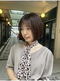 大人ボブ_前下がりボブ_ワンカールボブ