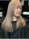 ミルクティーベージュハイトーンブリーチ