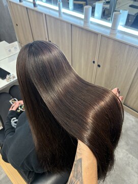 キング 梅田店(K!ng) 縮毛矯正髪質改善ハイライトレイヤーカット梅田美容室エクステ