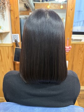 【髪質改善】美髪ストレートエステ＋カラーエステ　