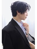 10代20代波巻きセンターパートスパイラルヘア