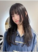 顔周りレイヤー/ハッシュカット/梅田