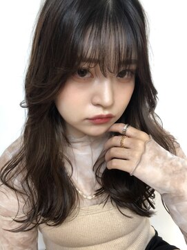 カポック 茗荷谷(KAPOK) 顔まわりレイヤー/韓国風レイヤースタイル/ロングヘア