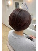 大人可愛いショート×レッドカラー