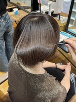 g r a i n canvas. 川崎/ショート/ボブ/髪質改善【グレイン】【5月1日~(予定)】 微還元ストレート 髪質改善 ショート 窪田