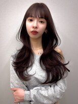 ロンドイディールバンダイ 新潟万代(Lond ideal)&nbsp;セミロングレイヤーウルフモカブラウン