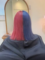 アンククラシックヘアー(ank classic hair)&nbsp;《ブルー × ピンク》ツートンカラー