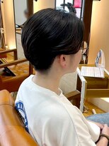 アビエクレール 河内花園(abije claire) 黒髪ツーブロックマッシュショート【河内花園駅】