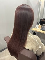 カミエ(kamie)&nbsp;ツヤのあるブラウンロング×大人っぽいレイヤーカット