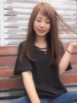 ミューテ(Mu-te) 毛先ワンカール ナチュラル ストレート