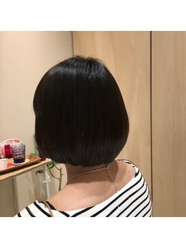 ナノハナ 鹿沼で唯一本格ヘッドスパが出来る美容室　シンプルボブ