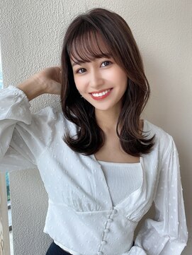 アフロート ディル(AFLOAT D'L) ヨシンモリ/シースルーバング/韓国/オルチャンカラー/セミロング