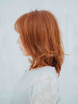 美容室 フラワー 平井店(flower) オレンジ系カラーでひし形ミディ【平井】