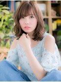 外国人風くびれヘア小顔濡れ髪ゆるふわミディh2志木20代30代40代