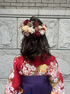 リフレアンドケア ミチ 幸町店(refre&care MICHI) 【MICHI refre店　佐藤彩】袴ハーフアップ